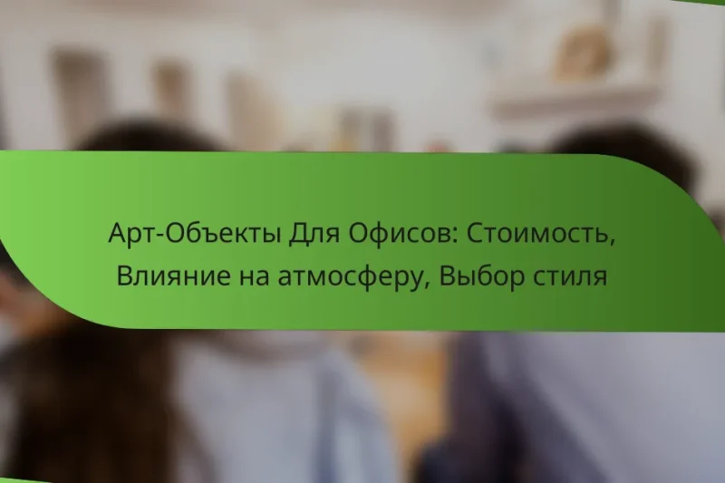 Арт-Объекты Для Офисов: Стоимость, Влияние на атмосферу, Выбор стиля