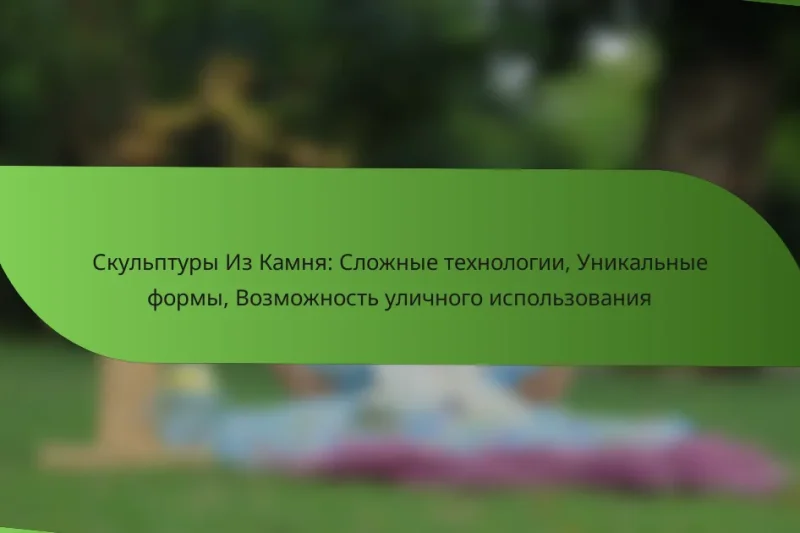 Скульптуры Из Камня: Сложные технологии, Уникальные формы, Возможность уличного использования
